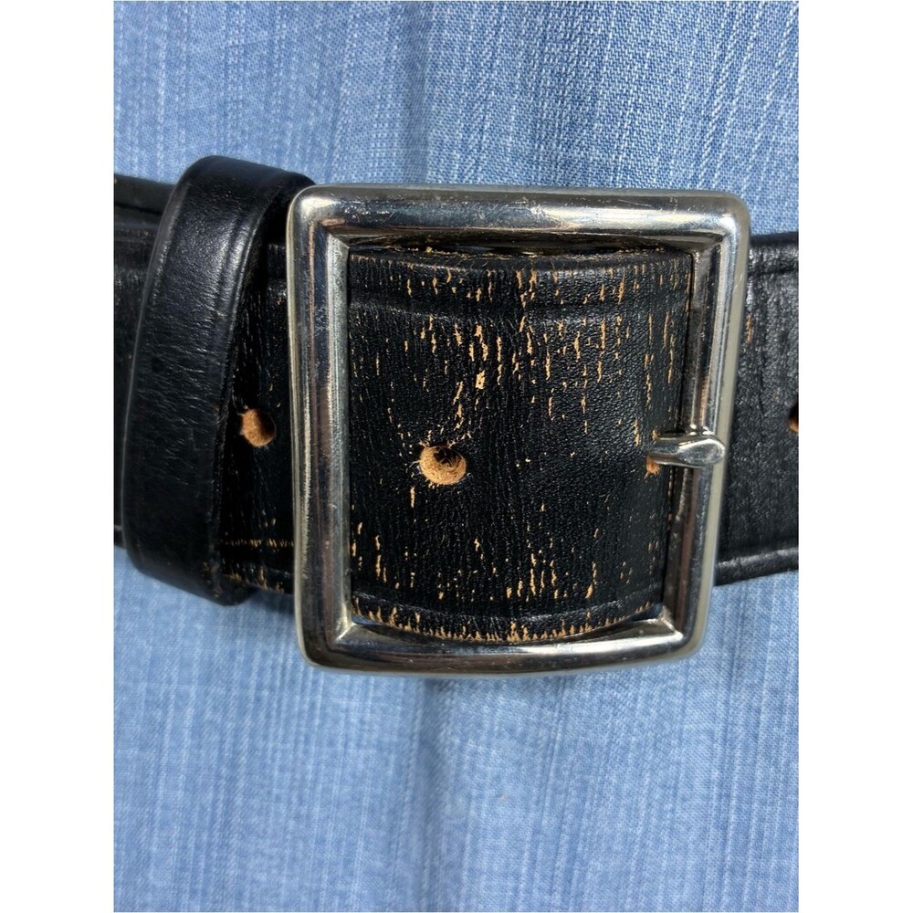 DeSantis leather belt Sz 38 black